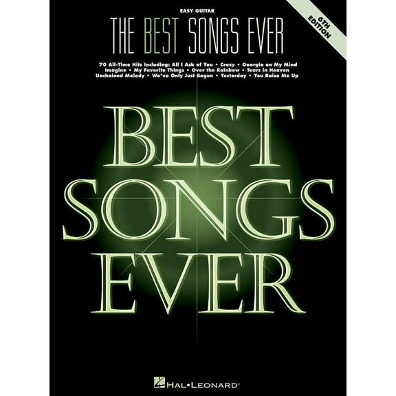 The Best Songs Ever : Easy Guitar (Edition 6) (Paperback)