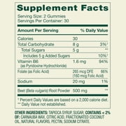 Spring Valley Beet Root Heart Health Dietary Supplement Gummies, Cherry, 500 mg, 60 Count