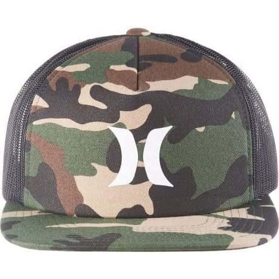 Hurley Men's Women's Unisex Mesh Trucker Snapback Camo Bahama Baseball Cap One Size