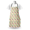 thumbnail image 3 of Animal Apron, Colorful Flying Animals Tied to Air Balloons Striped Clouds Polka Dots Composition, Unisex Kitchen Bib with Adjustable Neck for Cooking Gardening, Adult Size, Multicolor, by Ambesonne, 3 of 4