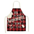thumbnail image 1 of npkgvia Clearance!Apron,Christmas Decorations,Kitchen Utensils,Christmas Kitchen Cooking Aprons Plaid Aprons Adjustable Buffalo Plaid Baking Apron,Multi-color, 1 of 7