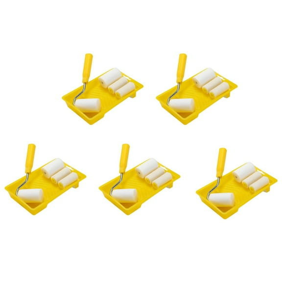 30Pcs Mini Foam Paint Roller Painting Decorating Kit 2 Inch Small for Wall Painting Repair Brush