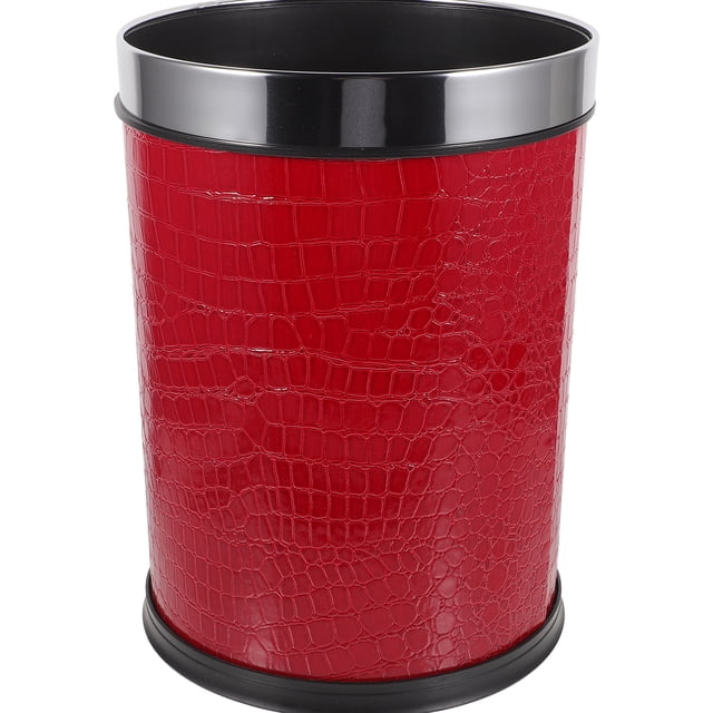 Trash Can Bedroom Waste Container Large Capacity Garbage Can Trash Bin for Office Hotel(12L)