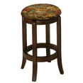 thumbnail image 1 of The Furniture King Wood Bar Stool Espresso Finish 24" Tall Kitchen Game Room Stool with Your Favorite Novelty Theme Fabric Covered Swivel Seat Cushion (Deer and Cabins), 1 of 1