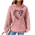 thumbnail image 2 of DPTALR Women Print Round-Neck Long Sleeve Loosen Single Sweatshirt Tops Pullover Blouse, 2 of 4