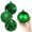 Emerald Green, variant on 4 Pack 4" Hanging Ornaments, Christmas Balls, Emerald Green