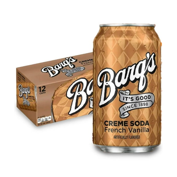 Barq's French Vanilla Cream Soda, 12 oz. Cans (Pack of 12)
