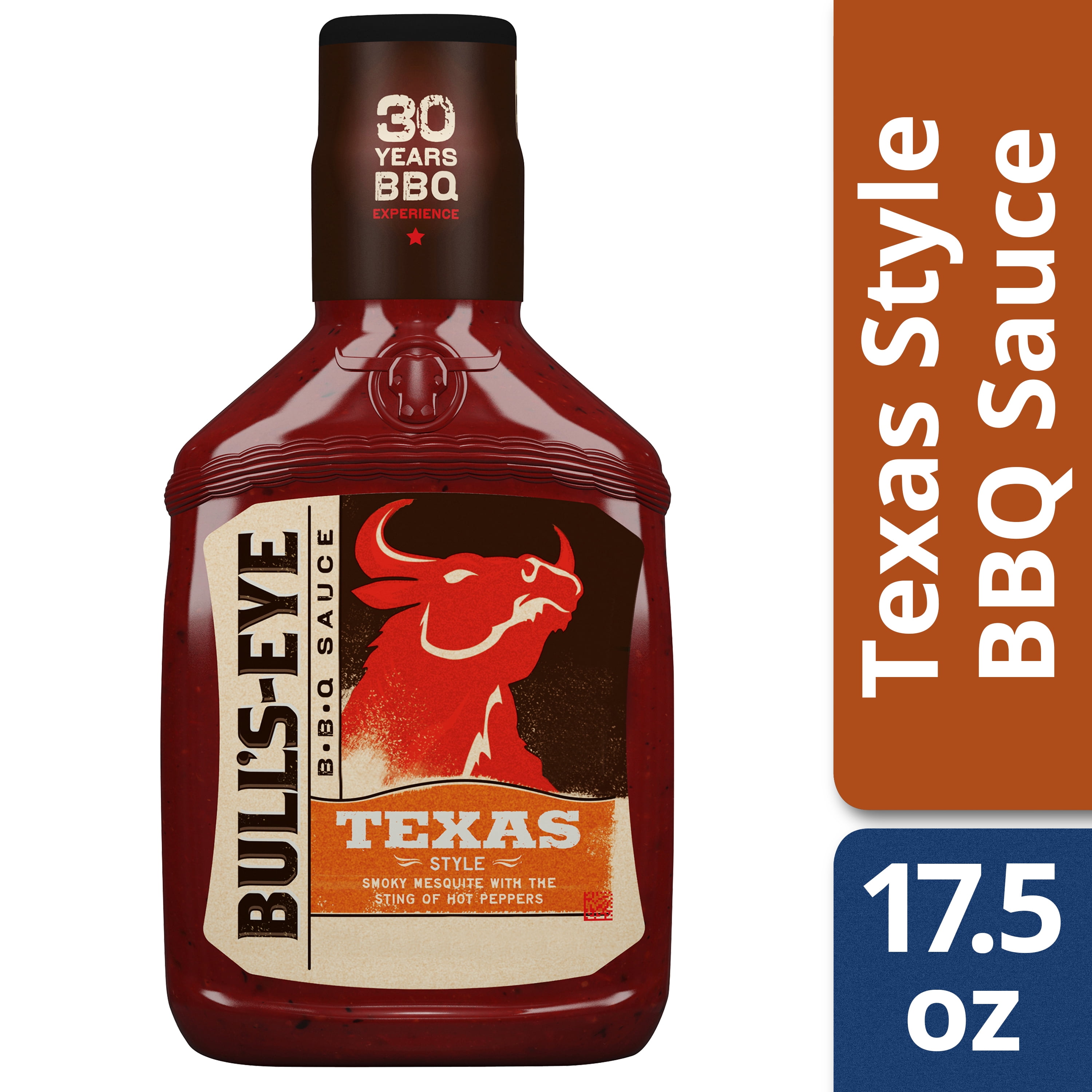 Bull's Eye Texas Style Barbecue Sauce, 17.5 oz Bottle