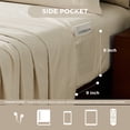 thumbnail image 6 of Regency Heights Queen Size Comforter Set – Beige Striped Woven Bed in a Bag, 9-Piece Bedding set with Sheets, Machine Washable for All Seasons, 6 of 9