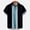 Blue, variant on Cmfcve Summer Oversized Tops for Mens Vintage Vertical Stripe Shirt with Pockets Short Sleeve Button Down Casual Shirts