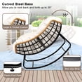 thumbnail image 5 of YOEEMZ Wicker Egg-Shaped Rocking Chair with Thick Cushion, Indoor/Outdoor Patio Papasan Chair for Balcony, Garden, or Living Room – Ivory, 5 of 7