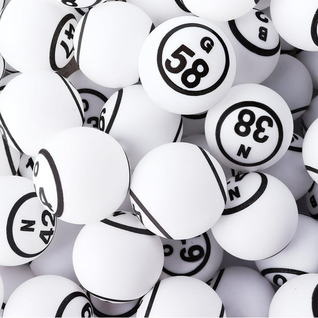 Bolas de bingo GSE Games & Sports Expert 1.5 de polipropileno blanco