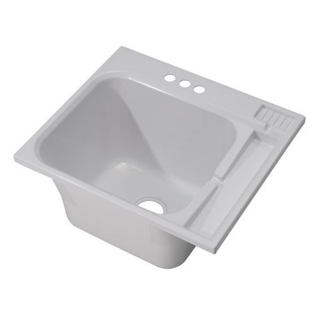 22 Laundry Sink - Cashel 25'' x 22'' Drop-In Laundry Sink