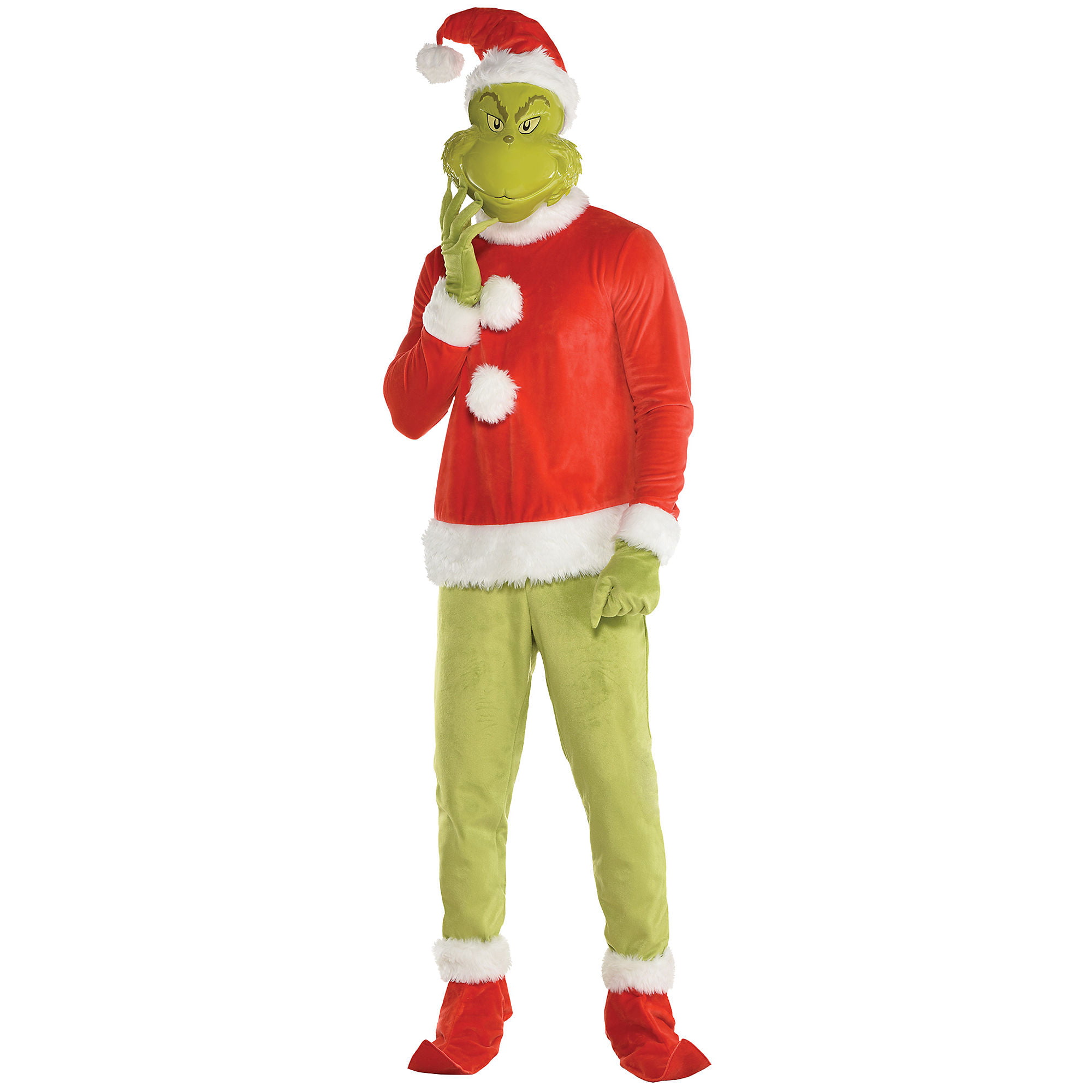 Party City Seuss The Grinch Costume For Men, Standard Size ...