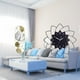 thumbnail image 2 of Espejo de pared decorativo sencillo y silencioso para interiores, reloj de pared con forma de flor para sala de estar, pasillo, entrada, armario, dorm, 2 of 8