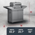 thumbnail image 5 of TYTUS Emberwood Charcoal Grill with Grill and Prep Cart, 5 of 23
