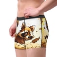 thumbnail image 2 of Gaeub Autumn Raccoon In Forest Print Men's Boxer Briefs,Super Fit Boxer Briefs for Men,Quick-Dry Underwear with 4-Way Stretch-XX-Large, 2 of 5