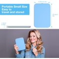 thumbnail image 2 of Travel Makeup Mirror &#*.&#Portable LED Lighted Makeup Mirror Rotation Touch Screen Vanity Mirror Color Dimmable Lighting Rechargeable Tabletop Folding Cosmetic Mirro, 2 of 6