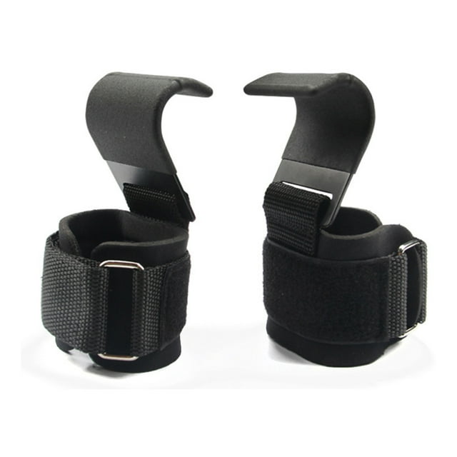 Weight Lifting Hooks , Hand Grip Support Wrist Straps , Deadlift, Powerlifting