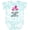 Tie Dye Green, variant on Inktastic My Great Aunt Loves Me with Two Flamingos Boys or Girls Baby Bodysuit