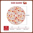 thumbnail image 2 of Daiia Hello Autumn Maple Leaf Drawing Merry Christmas Tree Skirt , Xmas Large Lace-up Tree Skirt, Santa Snowflakes Rustic Home Decorations New Year Party Farmhouse Decor-48", 2 of 6