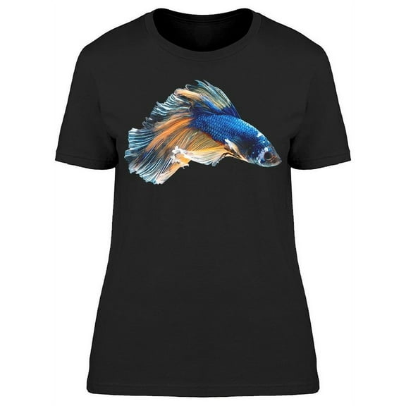 Yellow/Blue Siamese Betta Fish T-Shirt Women -Image by Shutterstock, Female x-Large