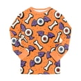 thumbnail image 7 of Futezty Girls Boys Halloween Pajamas Set Sleepwear Pumpkin Graphic Pjs Toddler Long Sleeve Jammies Kids Loungewear 2T-9T, 7 of 7