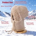thumbnail image 6 of 3 in 1 Beanie Hat with Scarf and Mask, 3 in 1 Beanie Hat for Women, Knitted Ski Scarf and Mask Set, Balaclava Hats, 6 of 7