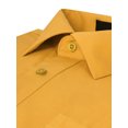 thumbnail image 4 of Men's Classic Fit Long Sleeve Wrinkle Resistant Button Down Premium Dress Shirt (Gold, M), 4 of 4