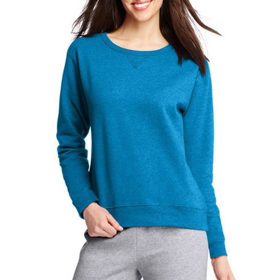 Hanes Women's and Women's Plus EcoSmart Fleece Sweatshirt, Sizes XS-4X