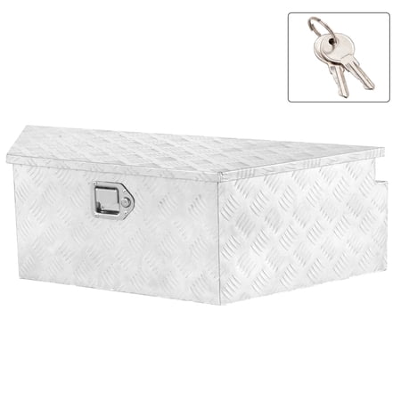 FENGFAN 39 Inch T-Shaped Aluminum Tool Box Single Lock Silver 1 Pack
