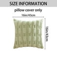 thumbnail image 6 of REGALWOVEN Pack of 2 Set Throw Pillow Covers Farmhouse Pillow Case Luxury Soft Plush Cushion Pillowcase for Home Decor Green 16" x 16", 6 of 6