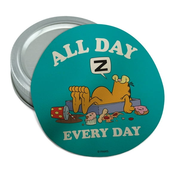 Garfield All Day Every Day Round Rubber Non-Slip Jar Gripper Lid Opener