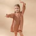 thumbnail image 2 of Kogui Toddler Long Sleeve Dress Girls Long Sleeve Dresses with Clothing RobeSize 4T 5T(Pink,4-5 Years), 2 of 8
