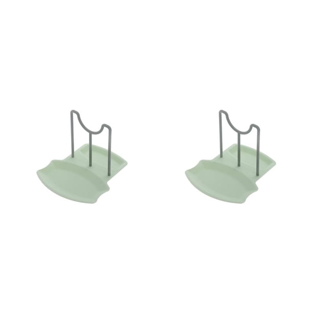 Wosthever Estante para tapas de ollas, organizador de cocina estable multifuncional, cucharas sin perforaciones, soporte para almohadilla, Type2 NO2
