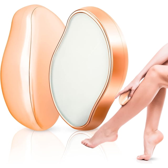 Borrador de pelo de cristal mejorado para depilación - Removedor de pelo de cristal para hombres y mujeres - Removedor de pelo de cristal mágico - Oro