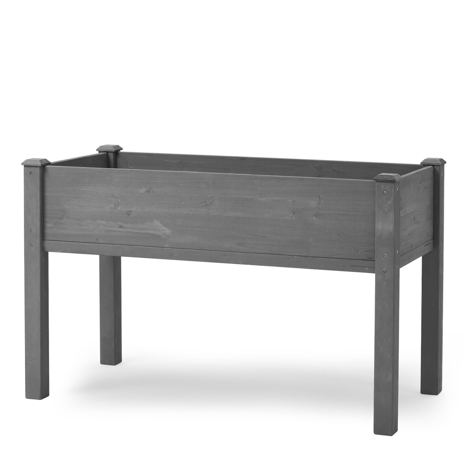 Seizeen Raised Garden Bed Clearance, 40x20x31in Elevated Planter Box with Legs, Linner, Wooden Raised Bed for Outdoor Gardening, Gray