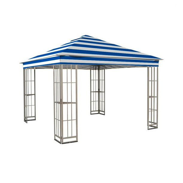 Garden Winds Replacement Canopy Top Cover For The S J 109dn Gazebo Standard 350 Cabana Blue Com Garden Winds Replacement Canopy Top, Garden Treasures Gazebo Canopy Replacement