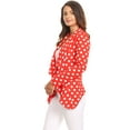 thumbnail image 3 of Women's Pattern Print Casual Office Long Sleeve Open Front Blazer jacket, 3 of 5