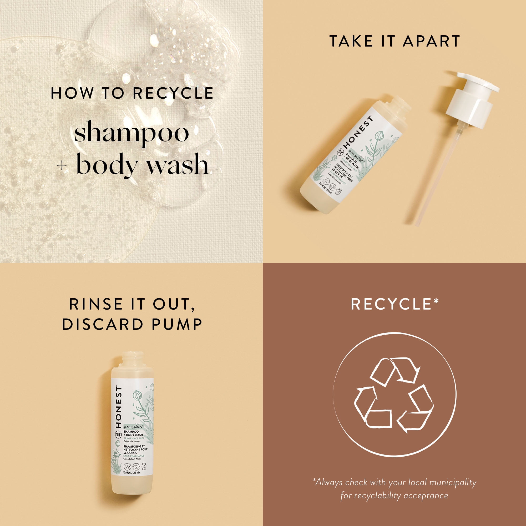 The Honest Company 2-in-1 Cleansing Shampoo + Body Wash | Gentle for Baby |  Naturally Derived, Tear-free, Hypoallergenic | Citrus Vanilla Refresh, 10