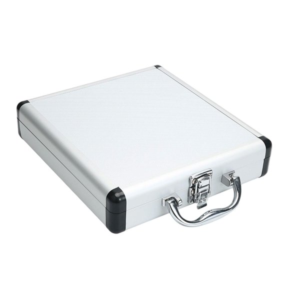 Estuche para lentes de prueba, estuche de transporte, cierre seguro, contenedor de viaje, interior suave, ligero, para optometristas, caja de aleación