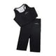 thumbnail image 2 of Mujeres sauna traje sudadera camiseta crop top chaleco gorda quemador pantalones L Zulema Traje de pantalones de sauna, 2 of 8