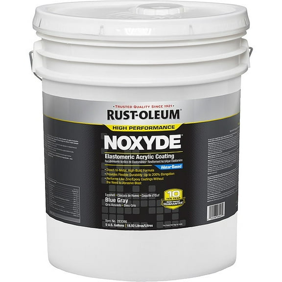 Rust-Oleum Elastomeric Acrylic,Blue Gray,5 gal,Pail 283086