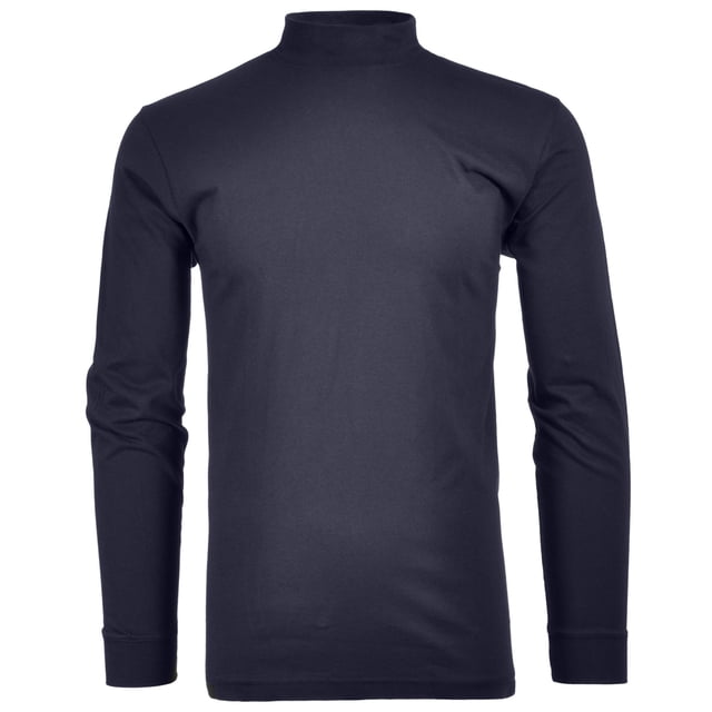 RAGMAN Suéter Cuello Levantado Hombre - Manga Larga Básico Cuello Levantado Regular, Jersey Sencillo, Color Sólido Azul oscuro M (Medium)
