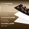 thumbnail image 5 of Magic Peel and Stick Wallpaper Gold Star Moon Mushroom Forest Black Wall Mural 17.7in x 9.8ft Self Adhesive Removable Wall Paper Renter Friendly Wallpaper for Kids Bedroom Living Room, 5 of 8