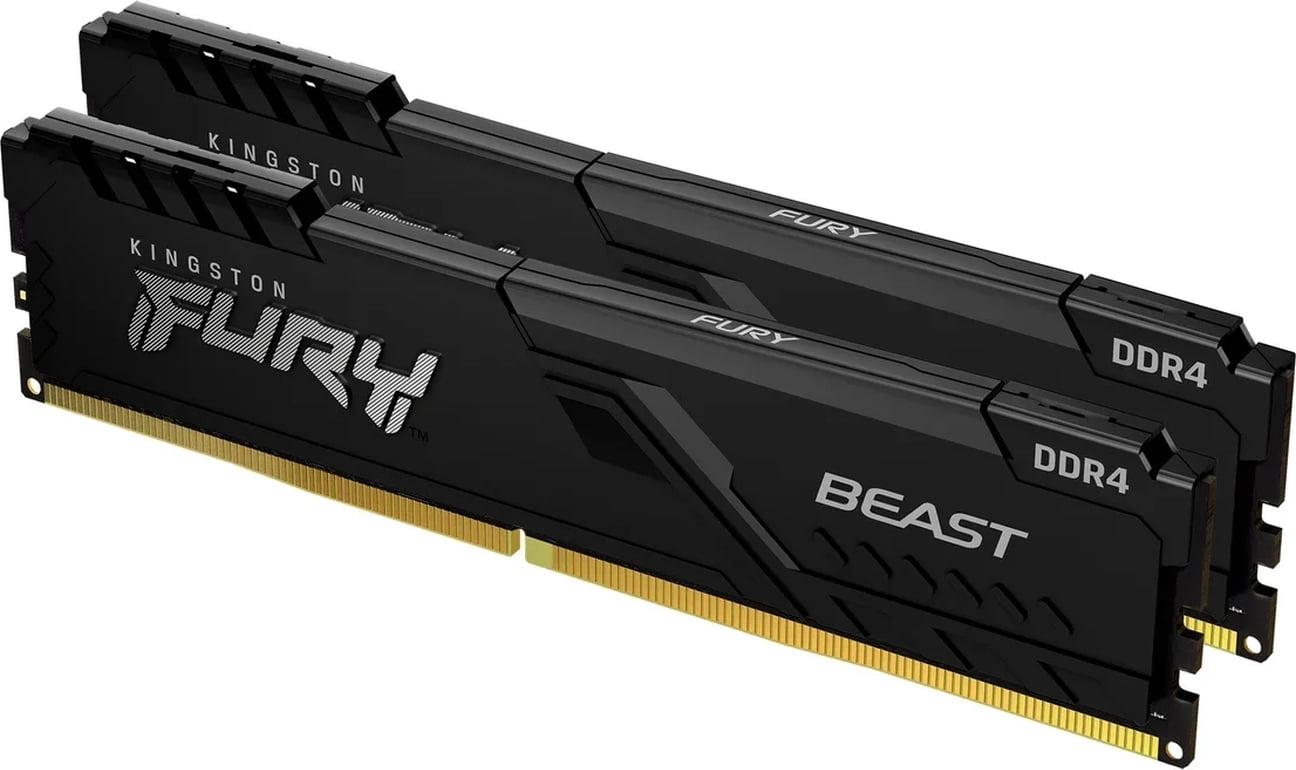 Kit 16GB Black Beast Fury Kingston DDR4 3200MHz 32G FURY16GB×2 Kingston (2x8GB) UDIMM CL16 DDR4 3200Mhz メモリー