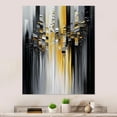 thumbnail image 2 of Designart Abstract Geometric Black And Yellow I Canvas Wall Art, 2 of 5