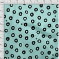 thumbnail image 4 of oneOone Cotton Poplin Sky Blue Fabric Polka Sewing Material Print Fabric By The Yard 42 Inch Wide-77, 4 of 6