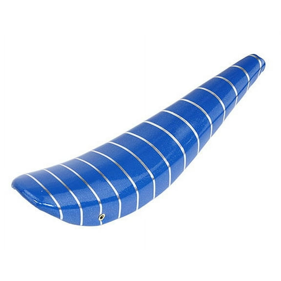 26" Bike Banana Saddle Sparkle Blue with Silver Stripe. Banana seat for 26" bikes. Bicycle part for lowrider, cruiser, bike part.