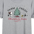 thumbnail image 3 of Peanuts - Farm Fresh Trees - Juniors Ideal Flowy Muscle T-Shirt, 3 of 6